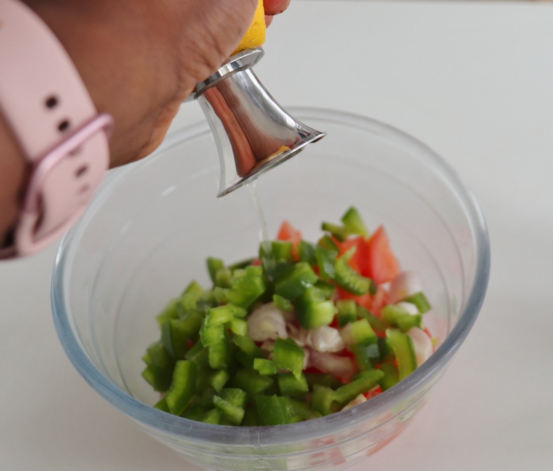 seletha ( salade de tomate éthiopien) 