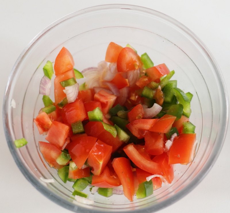 seletha ( salade de tomate éthiopien) 