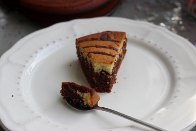 Zebra Cake Gateau Zebre Au Chocolat Et Vanille Alice Pegie Cuisine