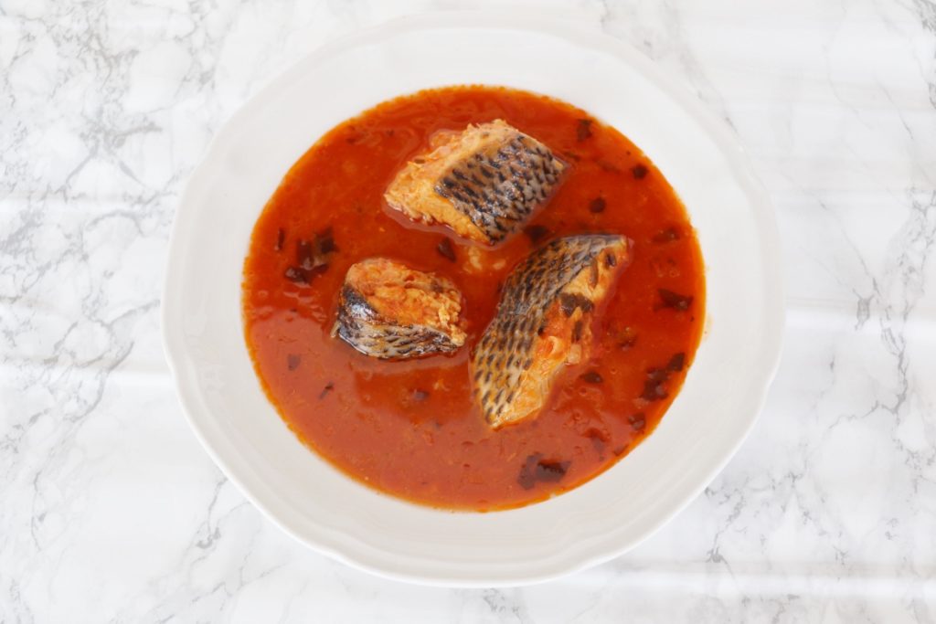 soupe de poisson à la tomate