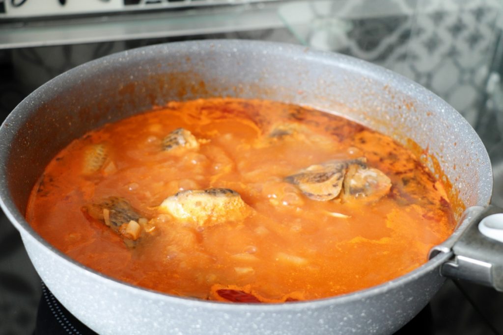 soupe de poisson à la tomate