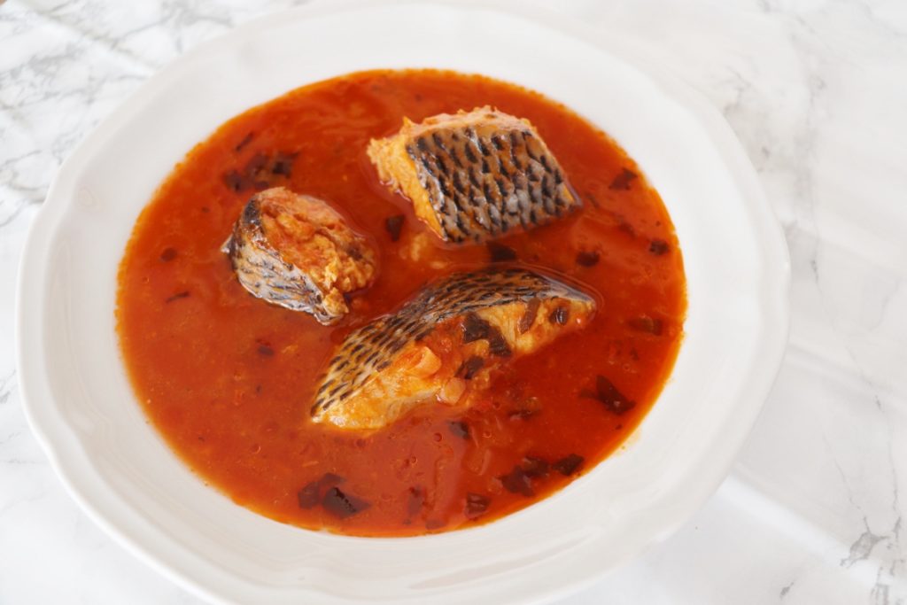 soupe de poisson à la tomate