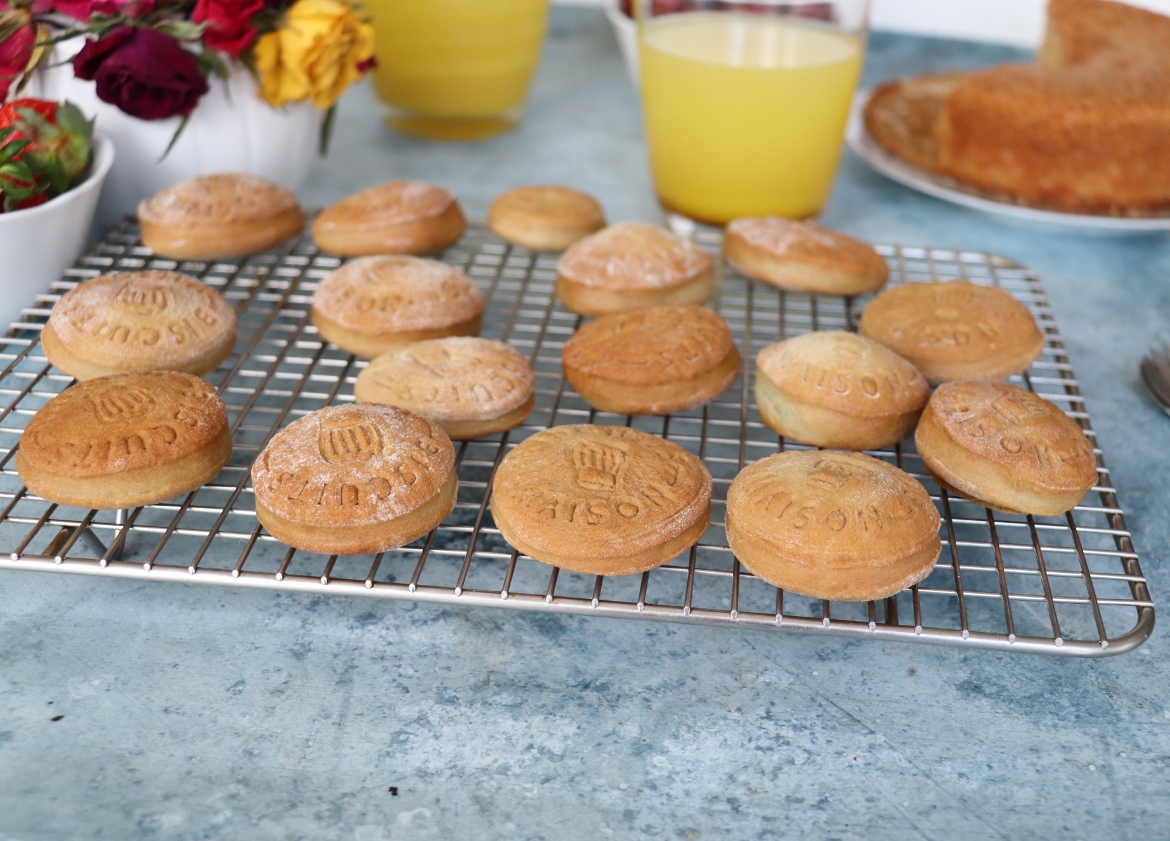 sablés à la vanille et sirop de bissap
