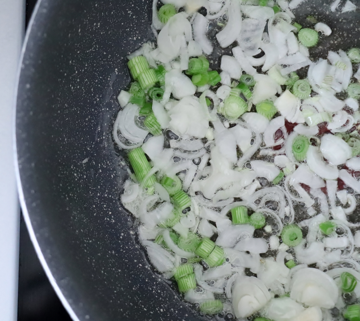 cuisson des oignons