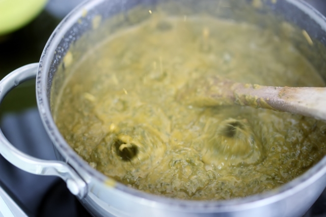 cuisson de la sauce