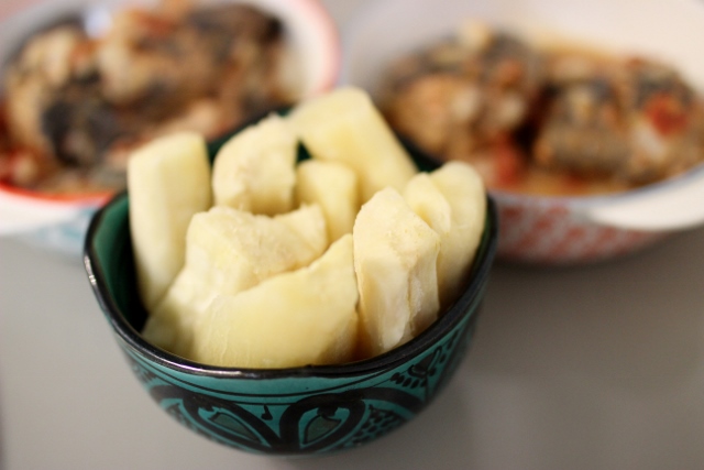 manioc bouilli 