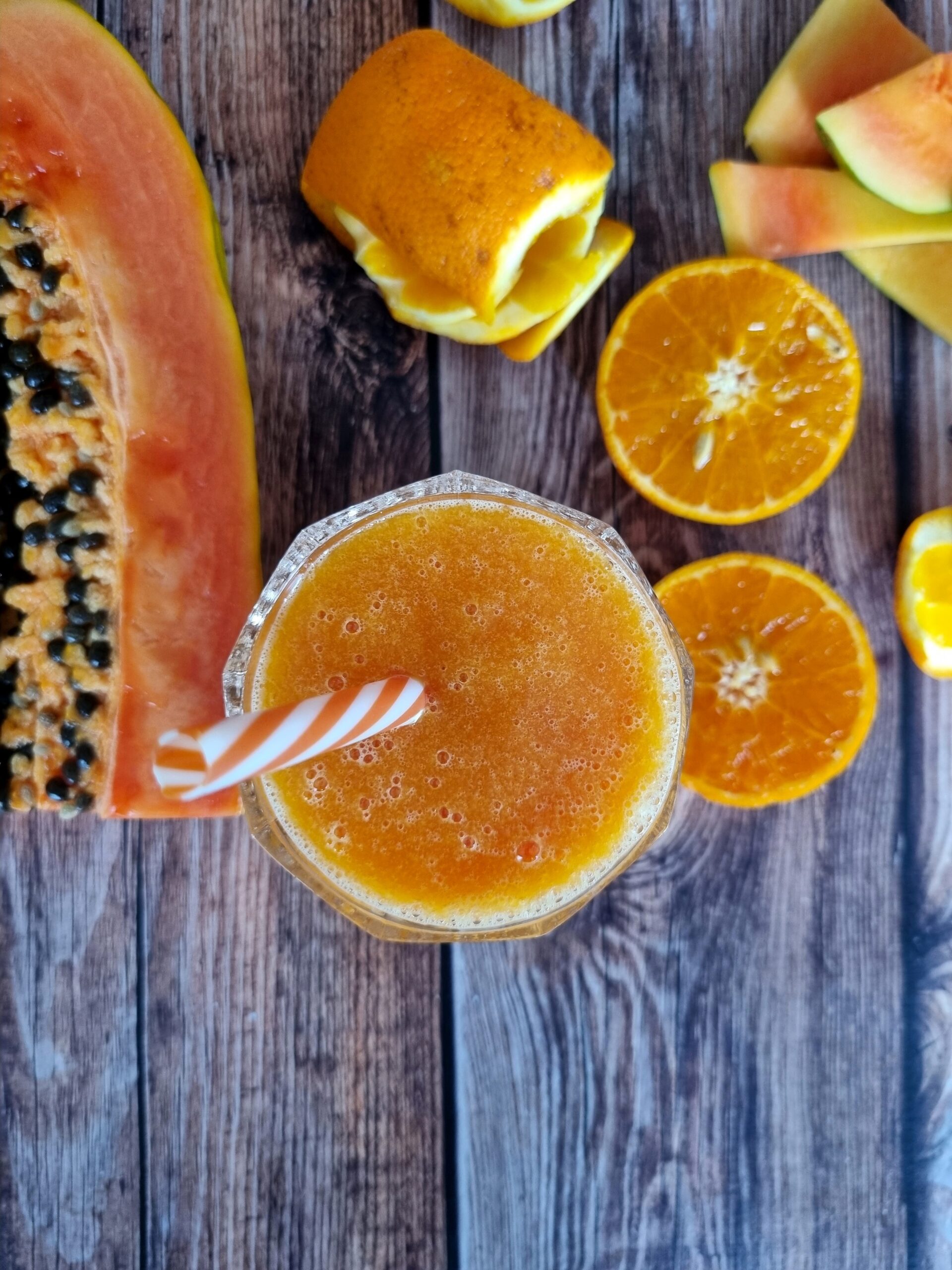 Smoothie Orange et papaye