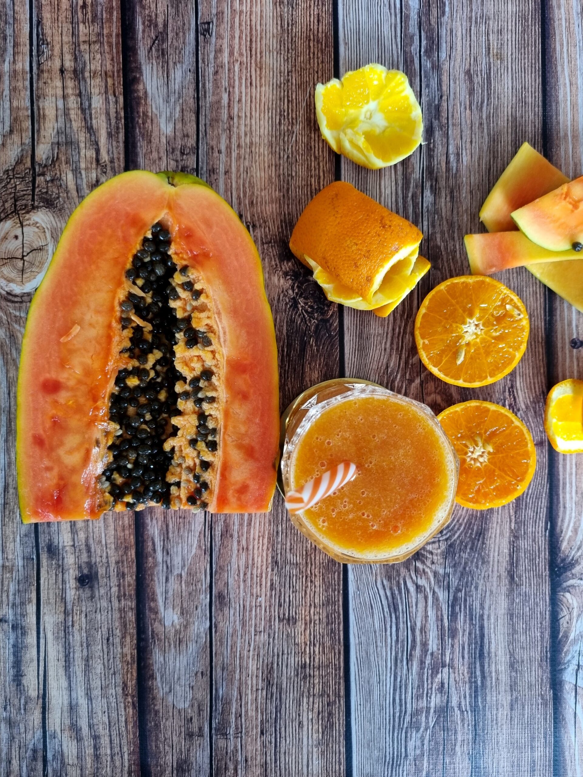 Smoothie Orange et papaye